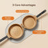 Double Sided Pancake Maker Flip Pan Non-Stick Omelette Egg Frying Pan 15cm