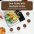 Smart Digital Food Kitchen Scale with Nutritional Calculator, On-Screen Nutrient Info, Free App for Calorie & Macro Tracking, AI Scan, Personal Goals, for Weight Loss and Keto, 11lb/5kg