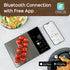 Smart Digital Food Kitchen Scale with Nutritional Calculator, On-Screen Nutrient Info, Free App for Calorie & Macro Tracking, AI Scan, Personal Goals, for Weight Loss and Keto, 11lb/5kg