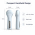 Silicone Facial Cleansing Brush Sonic Vibration Heating Waterproof Rechargeable-BLUE