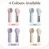 Silicone Facial Cleansing Brush Sonic Vibration Heating Waterproof Rechargeable-BLUE
