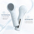 Silicone Facial Cleansing Brush Sonic Vibration Heating Waterproof Rechargeable-BLUE