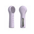 Silicone Facial Cleansing Brush Sonic Vibration Heating Waterproof Rechargeable-PURPLE