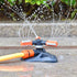 360° Garden Sprinkler 3-Arm Adjustable Lawn Water Sprinkler 36 Nozzles 200㎡