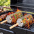 2Pcs Rolling Grill Basket with Removable Handle, 304 Stainless Steel BBQ Grilling Basket for Vegetables, Fish, Shrimp & Meat