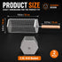 2Pcs Rolling Grill Basket with Removable Handle, 304 Stainless Steel BBQ Grilling Basket for Vegetables, Fish, Shrimp & Meat, Rotating Barbecue Cooking Basket for Outdoor Camping, Picnic & Backyard Grill
