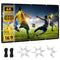 120 Inch Foldable Projector Screen 16:9, 4K HD Compatible Double-Sided Movie Screen, Washable Anti-Crease Portable Display for Indoor Outdoor Home Theater & Events
