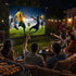 120 Inch Foldable Projector Screen 16:9, 4K HD Compatible Double-Sided Movie Screen, Washable Anti-Crease Portable Display for Indoor Outdoor Home Theater & Events