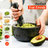 Granite Mortar and Pestle Set 450ml Heavy Duty Stone Spice Grinder Bowl Black