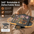 360° Rotating Jigsaw Puzzle Table, 2-in-1 Puzzle Board with Cover & Stand, 6 Drawers, Portable Felt Puzzle Tray for Up to 1000 Pieces