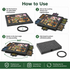 360° Rotating Jigsaw Puzzle Table, 2-in-1 Puzzle Board with Cover & Stand, 6 Drawers, Portable Felt Puzzle Tray for Up to 1000 Pieces