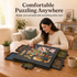 360° Rotating Jigsaw Puzzle Table, 2-in-1 Puzzle Board with Cover & Stand, 6 Drawers, Portable Felt Puzzle Tray for Up to 1000 Pieces