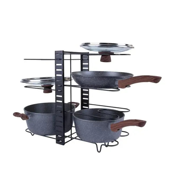 Livingtoday Double Sided Kitchen Rack Organiser, 8 Tiers, Iron, 46x22cm