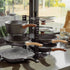 Livingtoday Double Sided Kitchen Rack Organiser, 8 Tiers, Iron, 46x22cm