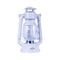 12 LED Solid Metal Camping Hurricane Lantern, White, Built-In Dimmer Kit