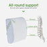 Bamboo Memory Foam Lumbar Support Cushion with Elastic Strap, 32cm Size