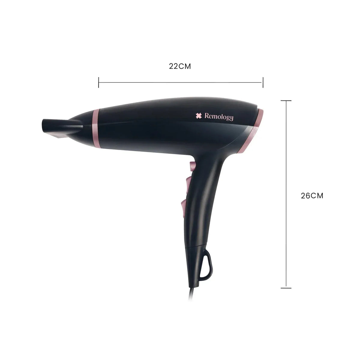 Evoke 2000W Professional Ionic Hair Dryer, Ceramic, 2-Speed Set