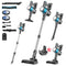 8-in-1 Cordless Vacuum Cleaner 2 Modes Anti-Tangle Brush For Pet Hair On Hardwood Floors & Carpets