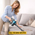8-in-1 Cordless Vacuum Cleaner 2 Modes Anti-Tangle Brush For Pet Hair On Hardwood Floors & Carpets