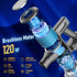 8-in-1 Cordless Vacuum Cleaner 2 Modes Anti-Tangle Brush For Pet Hair On Hardwood Floors & Carpets