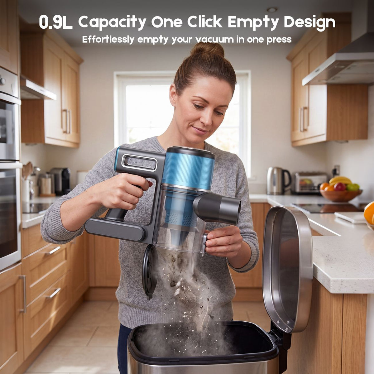 8-in-1 Cordless Stick Vacuum Cleaner with HEPA Filter for Pet Hair & Carpets