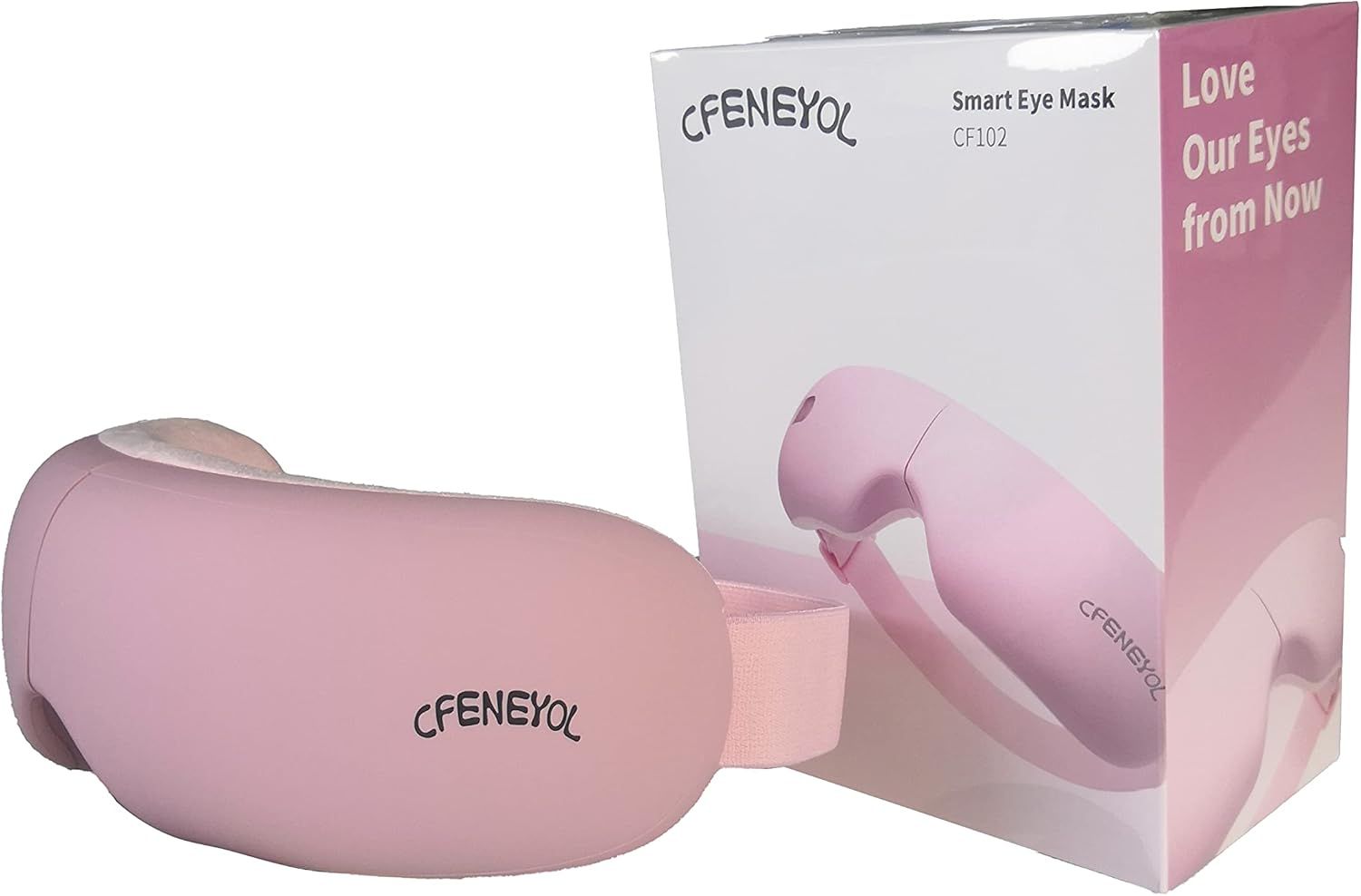 Eye Massager with Heat, Vibration and Warm Compress, Smart Sleeping Eyes Mask with Bluetooth Can Connect with Phone for Music,Gift for Mother's Day