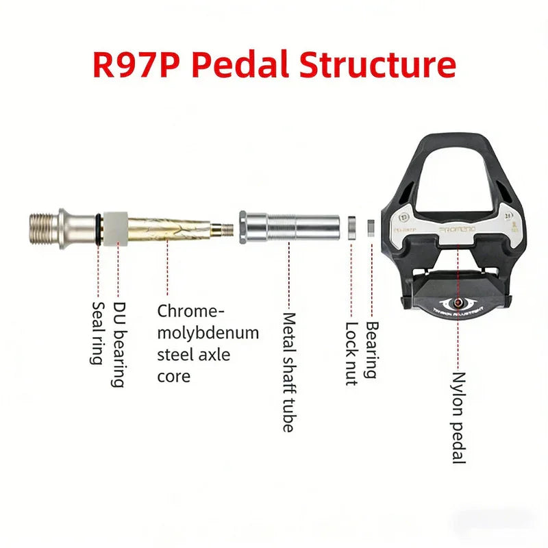 SPD‑SL Compatible Road Bike Pedals – Adjustable Tension, Cleats Included