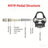 SPD‑SL Compatible Road Bike Pedals – Adjustable Tension, Cleats Included