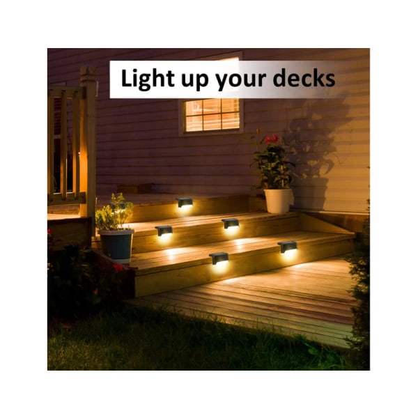 Waterproof LED Solar Lights 16-Pack for Stairs Fence Garden Patio Walkway Max Brightness