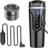 Car Kettle, 12V/24V Car Electric Kettle Heated Water Cup For Car/Truck/Travel, Portable Car Electric Kettle With Lcd