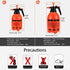Garden Pump Sprayer 68 Oz/0.5 Gallon Hand Pressure Bottle With Adjustable Brass Nozzle For Watering Flower Lawn,