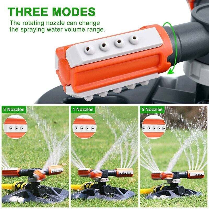 Garden Sprinkler, Automatic Garden Watering Irrigation System, Large Area Covering 360° ROtating Sprinkler For Lawn,
