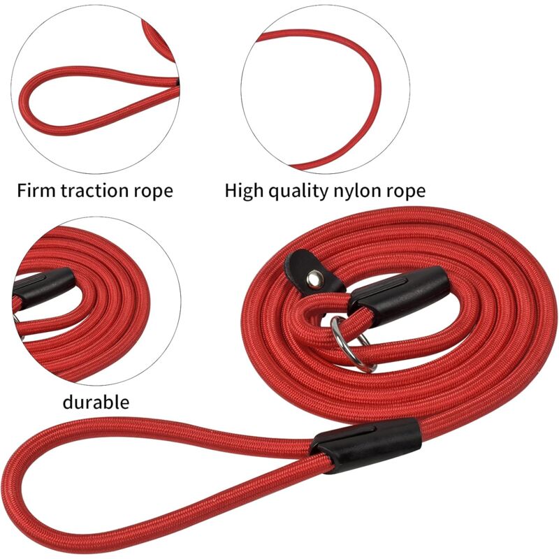 Dog Leash ROpe, Nylon Dog Leash, Soft Strong ROpe, No Pull Leash, Dog Training Leash, Dog Collar Leash For Small Medium