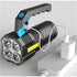 Ultra Powerful Rechargeable Cob LED Flashlight Waterproof Work Light 4 Modes Portable Emergency Torch For Hiking