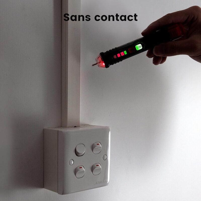 Non-Contact Voltage Detector, Voltage Tester With Adjustable Sensitivity Non-Contact Voltage/Phase Tester, Current