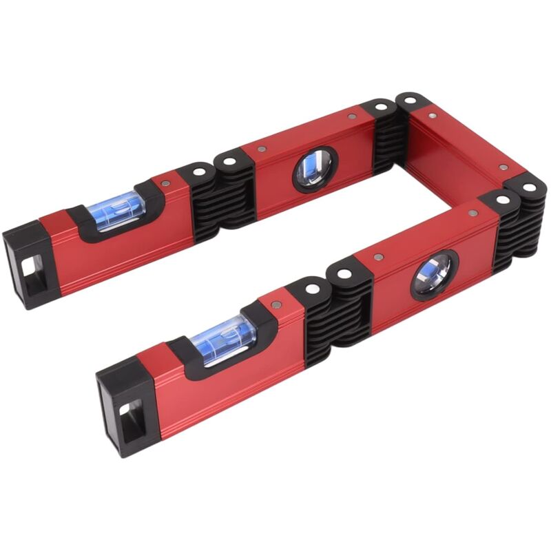 Foldable Level, 5-Section Multi-Angle Magnetic Level Tool With 4 Leveling Bubbles 45° 90° 180° Multifunction