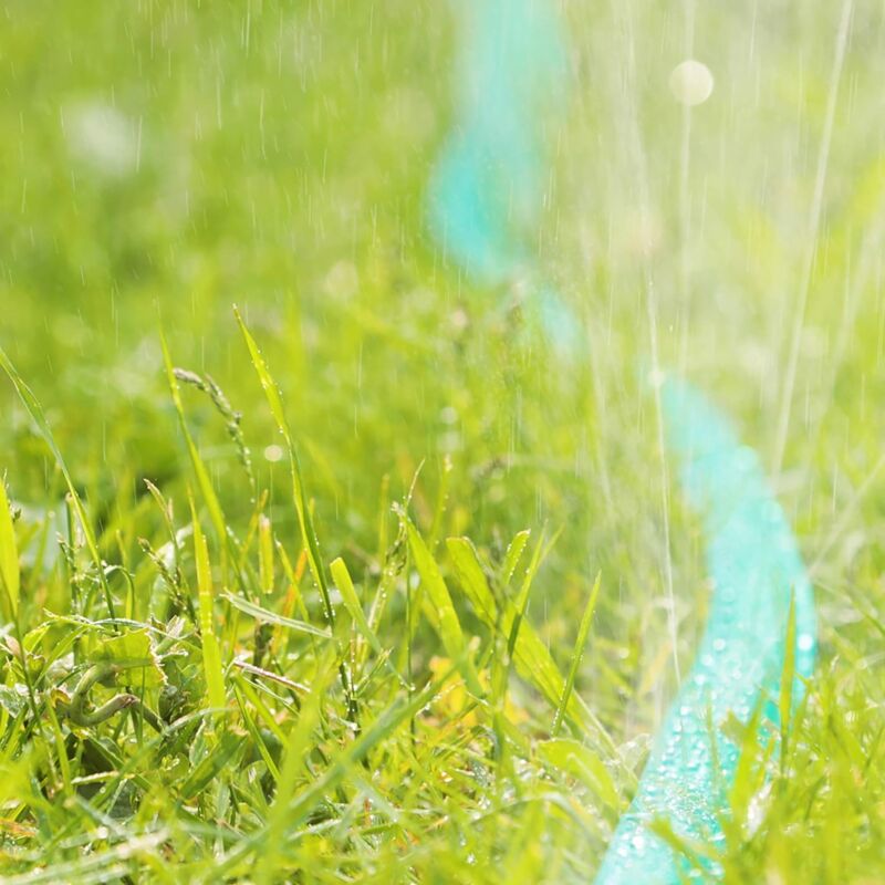 Garden Hose, Flat Irrigation Water Lance, For Garden, Holes, Ready To Connect, 7.5 Meters, Green