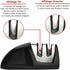 Professional Kitchen Sharpener 2 In 1 Manual Sharpener For All Sizes Stainless Steel And Ceramic Knives, Non-Slip Base