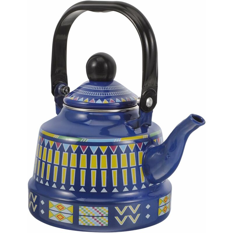 Enamel Water Kettle 1.1L Enamel Teapots Vintage Stovetop Kettles Large Capacity Coffee Pots Boiling Kettle For Home