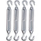 4 pcs M6 Adjustable Cable Turnbuckle With Hook And Loop - Cable Tension (4 pcs, M6)
