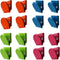 16 pcs Multi Color Metal Magnetic Clips, Fridge Whiteboard Wall Memo Note Magnetic Clip