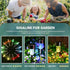 Colorful Outdoor Solar Garden Lights Stainless Steel LED Lights 12 pcs Wireless For Outdoor，4.529.5Cm