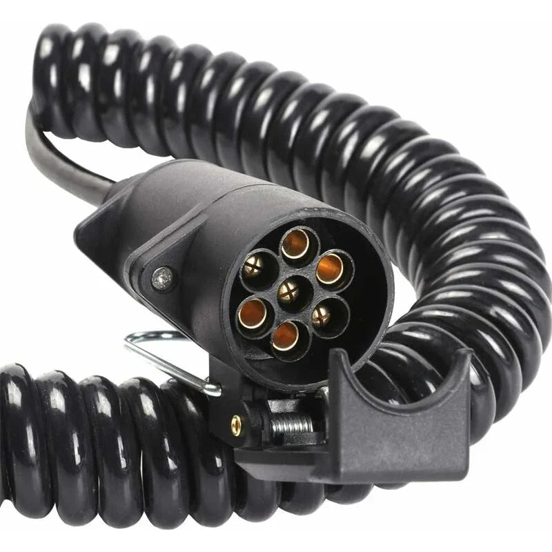 7 Pin Trailer Socket And Plug With 2M Extension Cable Connector For Towing Hitch Caravan Vehicle Truck Accessories 7