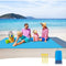 Sandproof Beach Blanket Waterproof Beach Mat 210 X 200 Cm 4 Fixing Corners Beach Mat For Beach Travel Camping Hiking