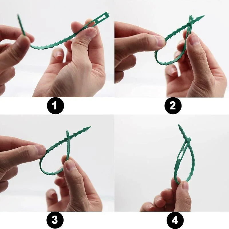160 pcs Plant Ties Adjustable Gardening Ties, Plant Ties And Support, Help Support Plants And Shrubs, Flexible Plastic