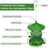 27Cm Hanging Bird Feeder, Outdoor Waterproof Hummingbird Lantern Feeder, 2.5L Weatherproof Large Capacity Seed