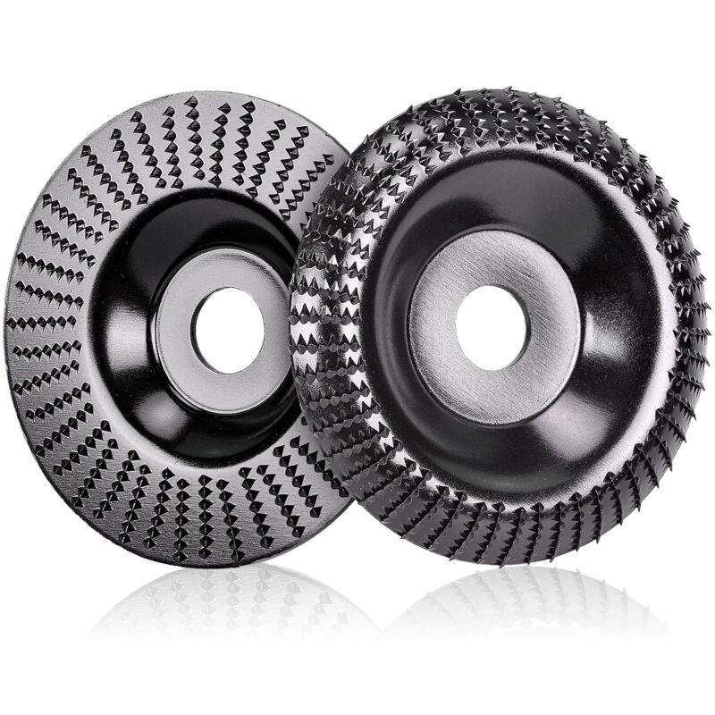 2 Pieces Wood Discs For Angle Grinder Ø 125 Mm X 22.2 Mm, Fast Cutting Wood Grinder And Sanding Discs For Angle