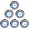 Wireless LED Motion Sensor Light For Closet, Stairs, Hallway, Kitchen, Bedroom (6 pcs) (Silver Shell (White Light)