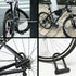 Bicycle U-Lock + Steel Cable Lock With Bracket 2 In 1 Flexible U-Lock Steel Cable