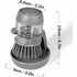 Soap Dispensing Dish Brush, Kitchen Hand Brush For Cleaning Dishes, Pots, Pans And Sinks -- Gray V014Dcbgre One Size